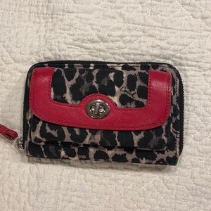 Coach Cheetah Print Wallet